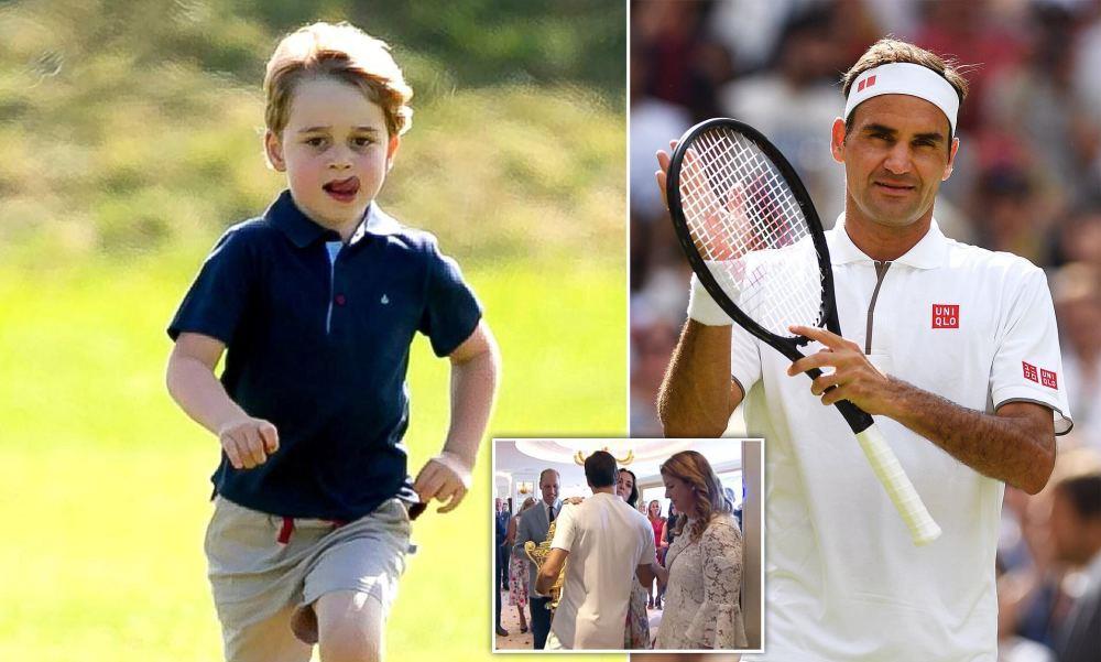 41岁凯特王妃和费德勒切磋球技，穿无袖网球衫，壮硕二头肌惹人羡