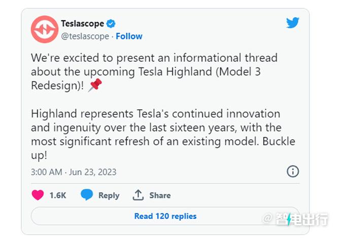 特斯拉员工：新Model 3下月发布，增液晶仪表＋保险杠摄像头