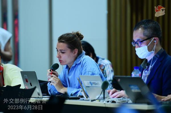 2023年6月28日外交部发言人毛宁主持例行记者会