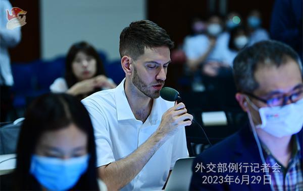 2023年6月29日外交部发言人毛宁主持例行记者会