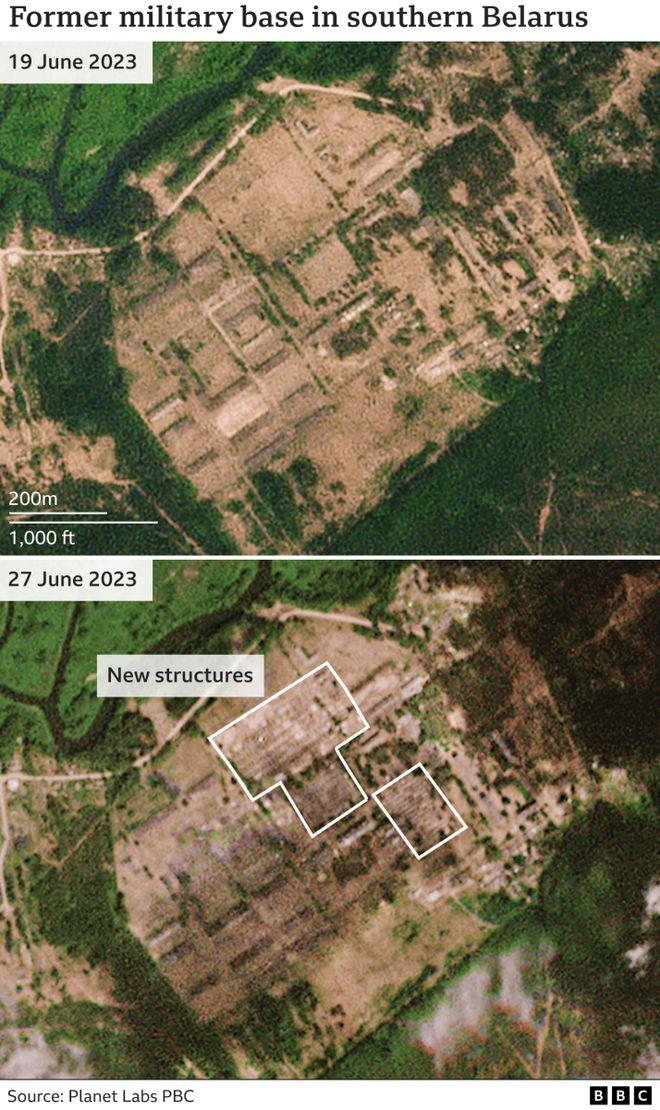 外媒：卫星图像显示白俄军事基地现多处新建设施 疑与“瓦格纳”有关