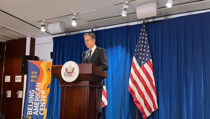 布林肯否认在经济上与中国“脱钩”：中美经济关系至关重要