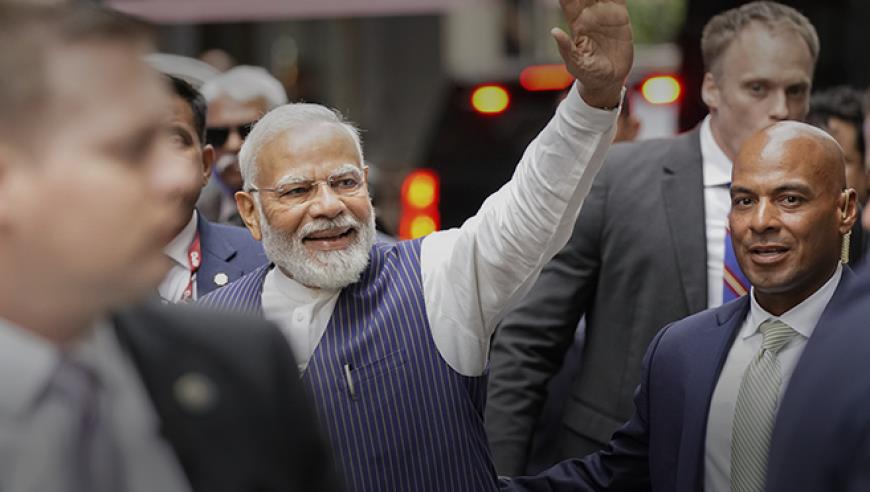 印度总理莫迪今天启程访美，美高官：中国肯定是此次访问战略话题