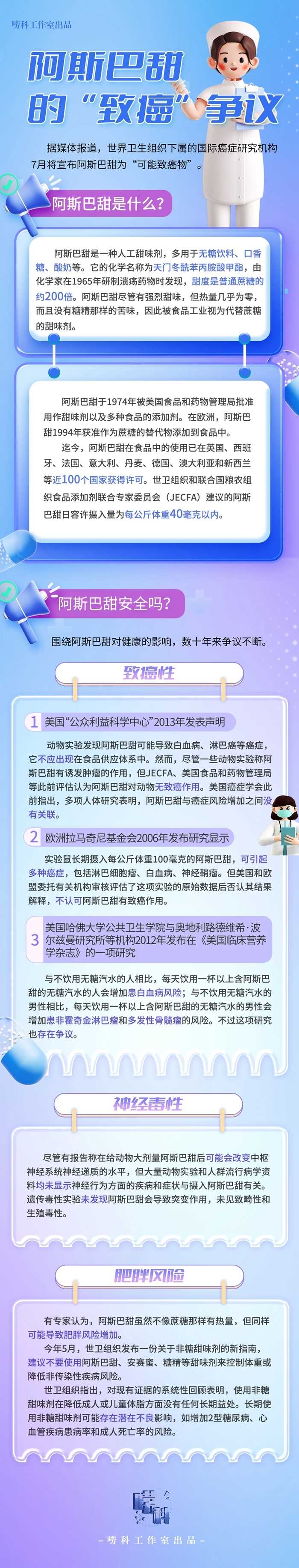 阿斯巴甜的“致癌”争议