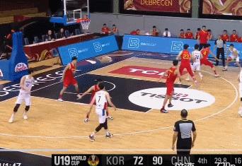 U19男篮世界杯：中国轻取韩国夺连胜 万孟霖爆发23分杨瀚森14＋15
