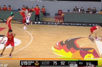 U19男篮世界杯：中国轻取韩国夺连胜 万孟霖爆发23分杨瀚森14＋15