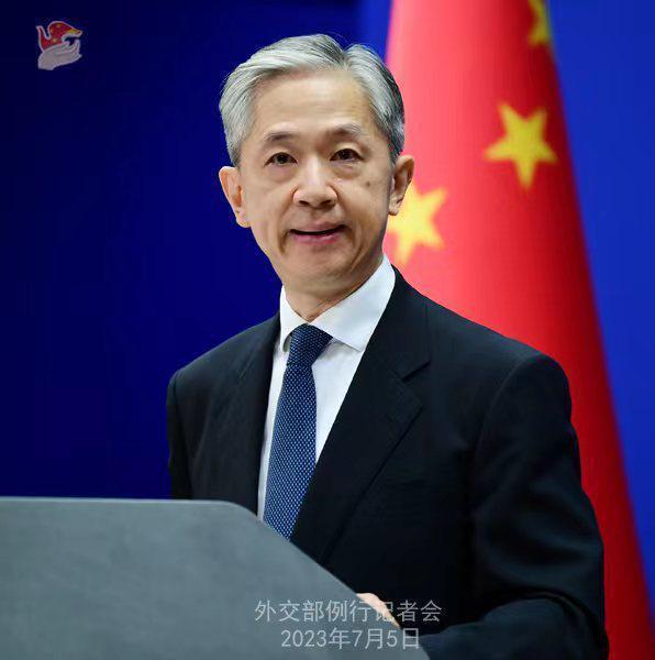 2023年7月5日外交部发言人汪文斌主持例行记者会