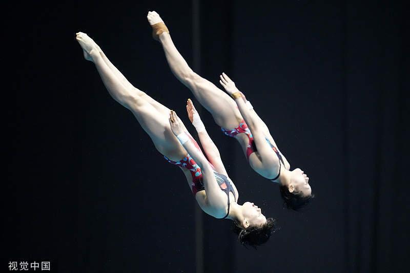 第五金来了!陈芋汐/全红婵跳水女双十米台夺冠