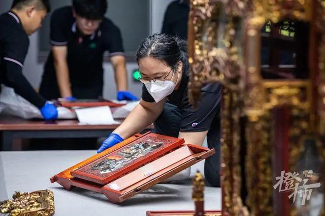 浙博镇馆之宝搬新家，拼装过程全记录！每一步都小心再小心，终于知道它为什么是“花轿界的天花板”了