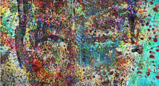 任达华手绘电影《零号追杀》海报 霍汶希转发力挺