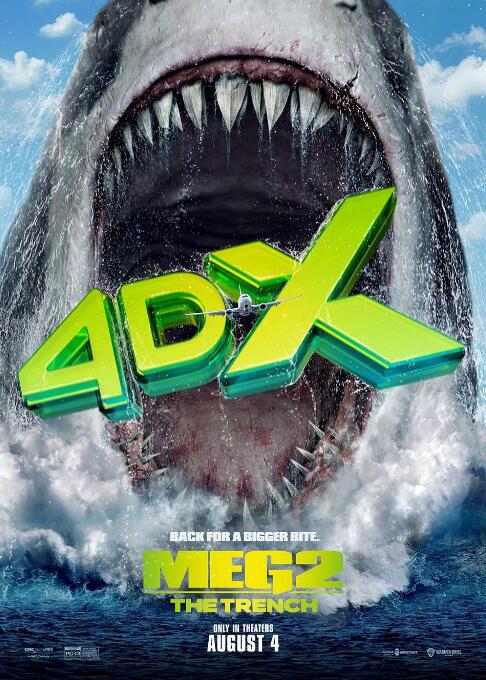 《巨齿鲨2》发布新海报 深海巨兽张开血盆大口