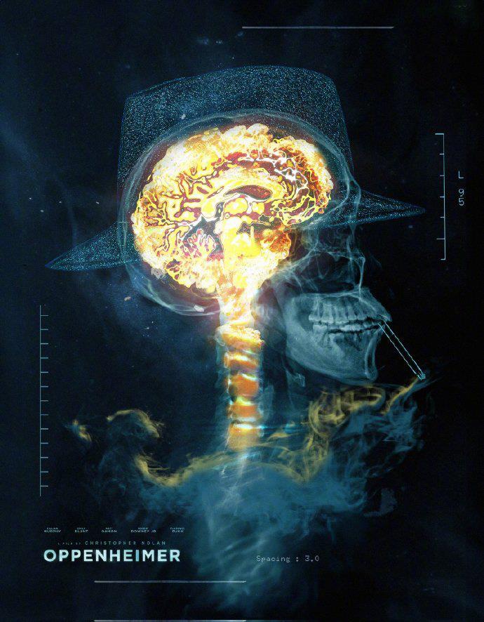 头脑核爆炸！电影《奥本海默》新艺术海报曝光