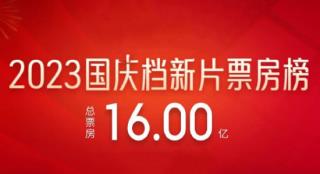 2023国庆档票房破16亿 张艺谋《坚如磐石》领跑