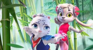竹林与功夫！《功夫王之萌虎上山》曝热映中海报