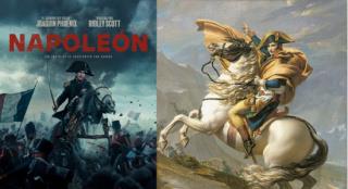 《拿破仑》曝法国版海报 骑战马致敬经典世界名画
